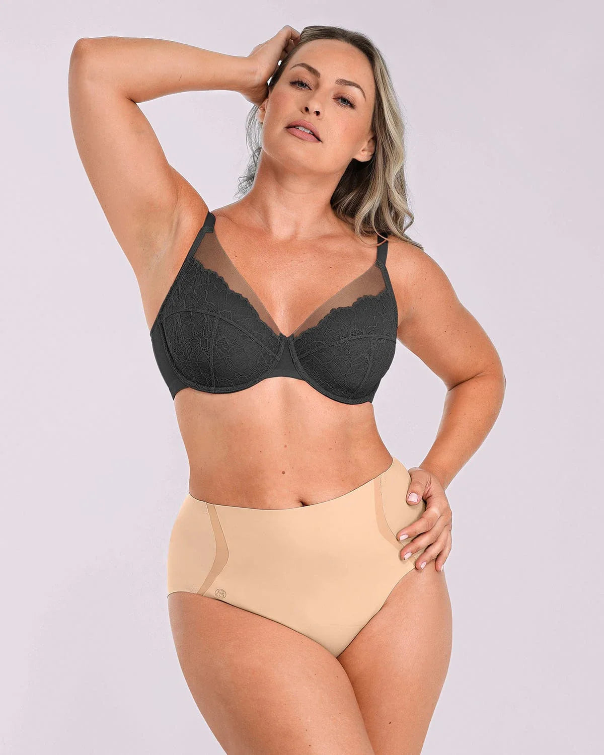 Bare Essentials™ AirSlim® Unlined Lace Underwired Uplift Bra