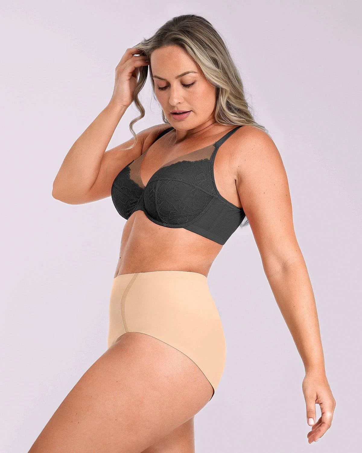 Bare Essentials™ AirSlim® Unlined Lace Underwired Uplift Bra